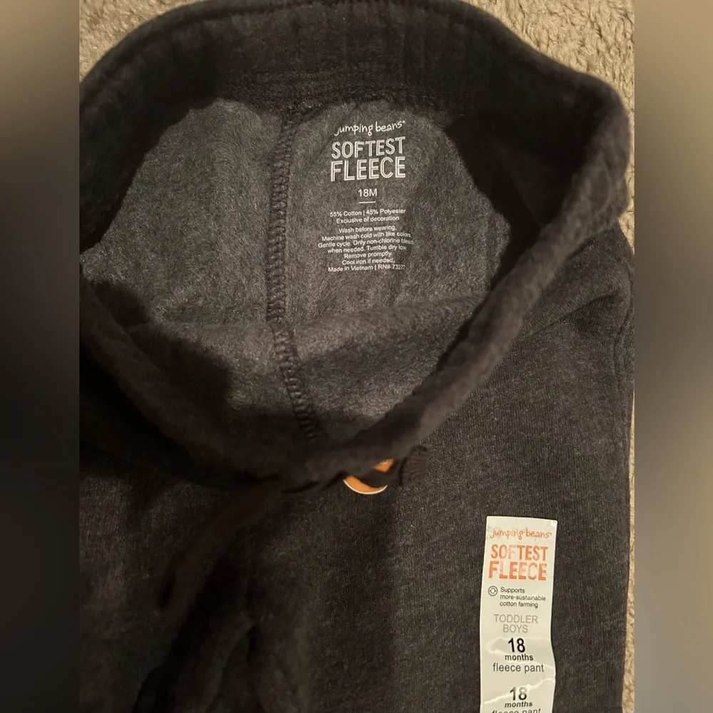 JUMPING BEAN Fleece lined Cozy Sweatpants 18mo NWT